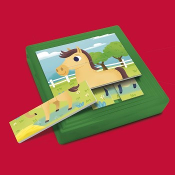 Lisciani Επιτραπέζιο Carotina Baby 9 Progressive Puzzles - Η Φάρμα 10.95483 8008324095483