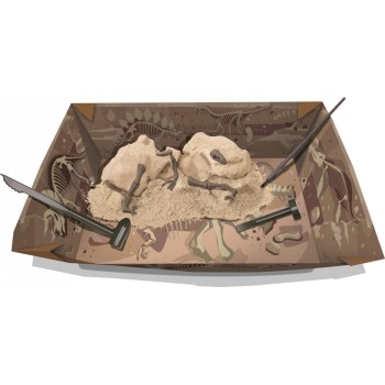 4M Dinosaurs - Volcanoes : Velociraptor Excavation 4M0023 4893156132345