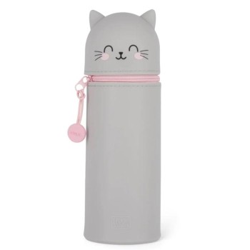 Legami Kawaii - 2 In 1 Soft Silicone Pencil Case - Kitty KA0009 8052694002169