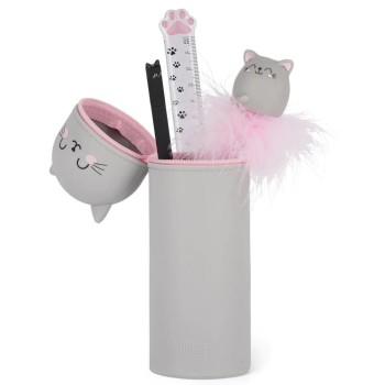 Legami Kawaii - 2 In 1 Soft Silicone Pencil Case - Kitty KA0009 8052694002169