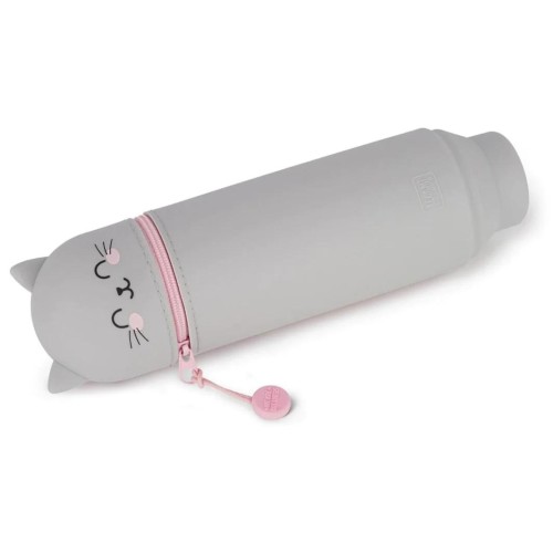 Legami Kawaii - 2 In 1 Soft Silicone Pencil Case - Kitty KA0009 8052694002169