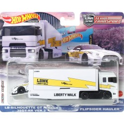 Mattel Hot Wheels Premium Lb-Sihlouette Gt Nissan 35Gt-Rr Ver.2 Flipsider Hauler Νταλίκα Με Αυτοκινητάκι FLF56 / HKF37 194735102