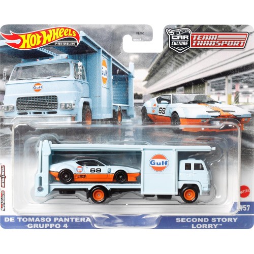 Mattel Hot Wheels Premium De Tomaso Pantera Gruppo 4 Second Story Lorry Νταλίκα Με Αυτοκινητάκι FLF56 / HKF43 194735102280