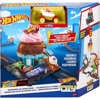 Mattel Hot Wheels City Ice Cream Shop HDR24 / HTN77 194735195077