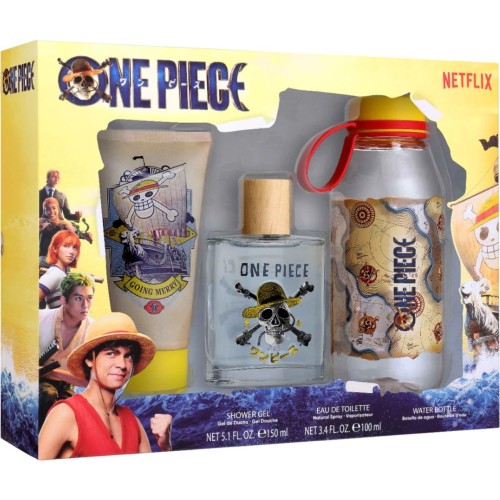 Air-Val Netflix One Piece Gift Set Edt 100 Ml + Shower Gel 150 Ml + Water Bottle 9531 8411114095318
