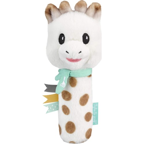 Sophie La Giraffe Sweety Squeaking Baby Rattle, Soft To Touch Cotton, Easy T S010333 3056560103337