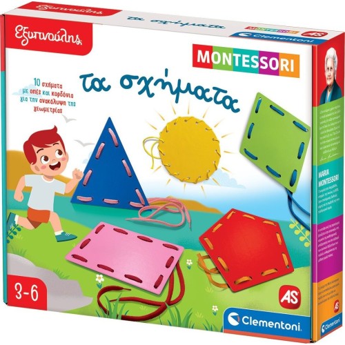 Clementoni Smart Educational Game Montessori The Shapes For 3+ Years 1024-63239 8005125632398
