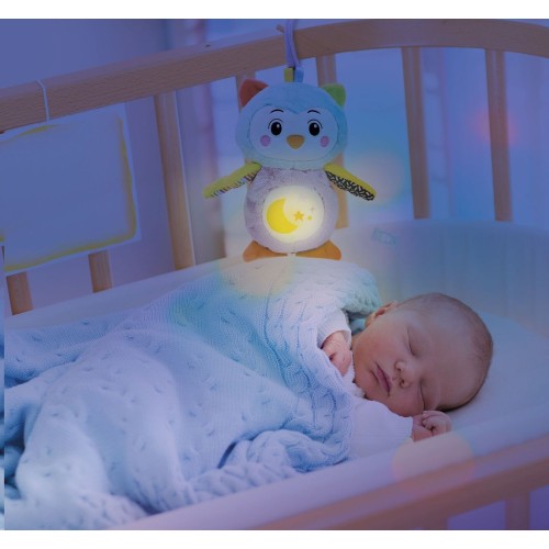 Clementoni Fluffy Owl Sleeping Owl With Light For 0+ Months 1000-17801 8005125178018