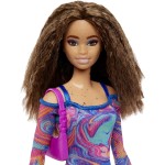 Mattel Barbie Fashionistas Doll 206 With Crimped Hair And Freckles Fashionista - Rainbow Marble Swirl FBR37 / HJT03 194735094394