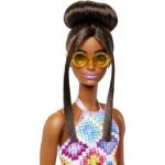 Mattel Barbie Fashionistas Doll 210 Brown Hair In Bun Fashionista - Diamond Crochet FBR37 / HJT07 194735094035