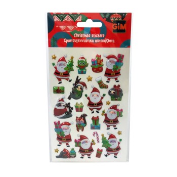 GIM Χριστουγεννιάτικα Αυτοκόλλητα Sticker Pvc Xmas - 1Τμχ 770-91125 5204549158351
