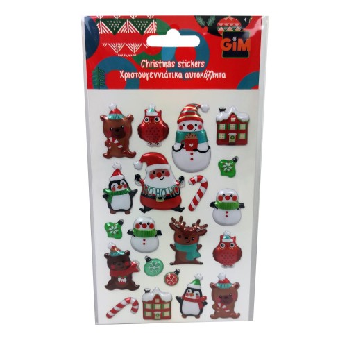 GIM Sticker Pvc Xmas 770-91125 5204549158351