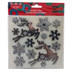 GIM Χριστουγεννιάτικα Αυτοκόλλητα Sticker Eva Xmas - 1Τμχ 770-91139 5204549158375