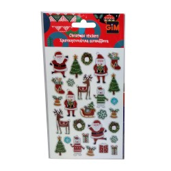 GIM Sticker Bubble Xmas 770-91132 5204549158368