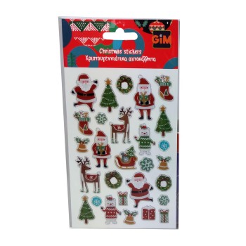 GIM Sticker Bubble Xmas 770-91132 5204549158368