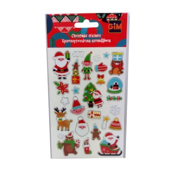 GIM Sticker Bubble Xmas 770-91132 5204549158368
