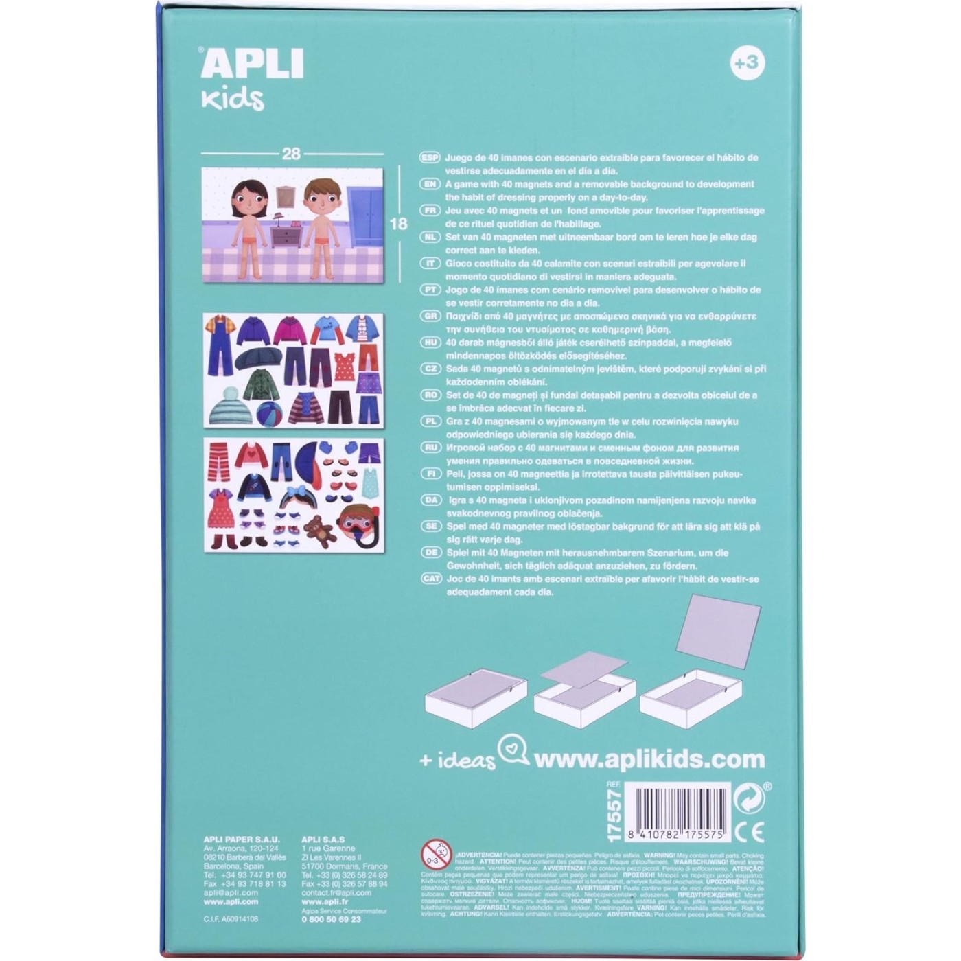 Jeu Magnétique Dress Up - APLI Kids - Jeux & Jouets