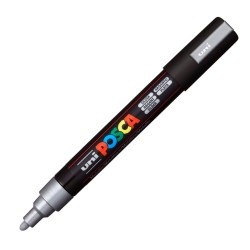 Uni-ball Mitsubishi Pencil Μαρκαδόρος Posca Ασημί PC-5M-SILVER 4902778916278