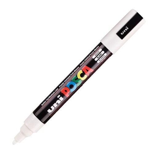 Uni-ball Mitsubishi Pencil Μαρκαδόρος Posca Λευκό PC-5M-WHITE 4902778916254