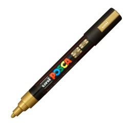Uni-ball Mitsubishi Pencil Μαρκαδόρος Posca Χρυσό PC-5M-GOLD 4902778916261