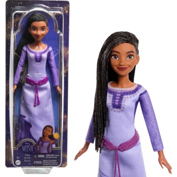 Mattel Disney Wish Asha Of Rosas, Collectible Fashion Doll, Poseable Doll With Long Hair HPX23 194735170012