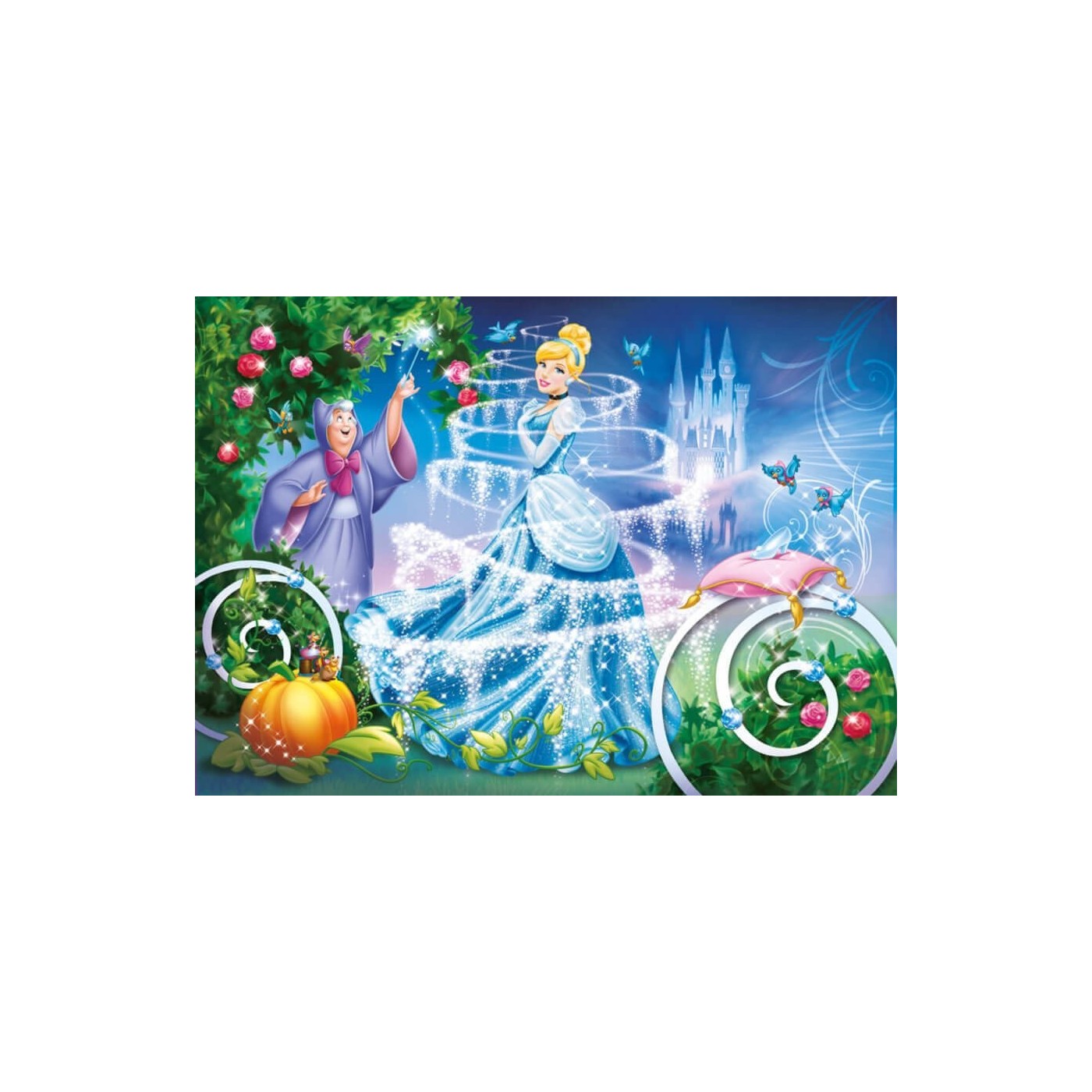 Clementoni Παζλ 24Τεμ Maxi Super Color Disney Princess Σταχτοπούτα 1200 ...