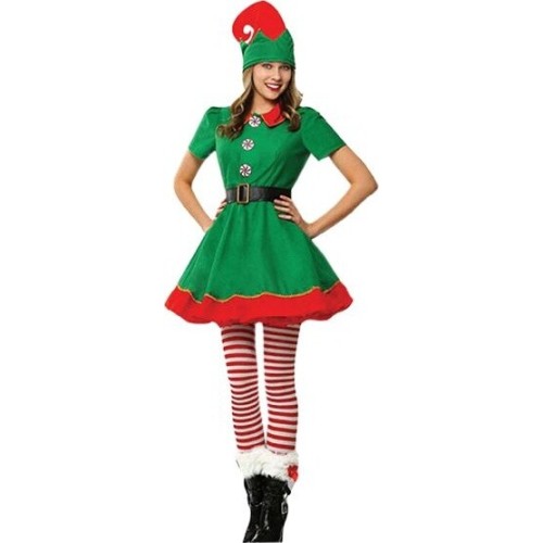 Fun Fashion Christmas Outfit Elf One Size 91100 5204745911002