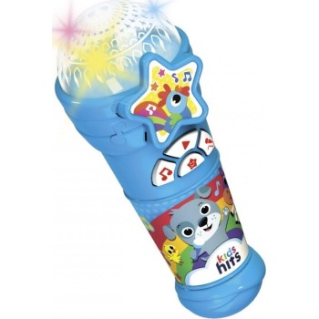 50 50 Games Kids Hits Light Up Microphone Children S Songs Blue FOR 2+ Yrs 16/003 4897126752069