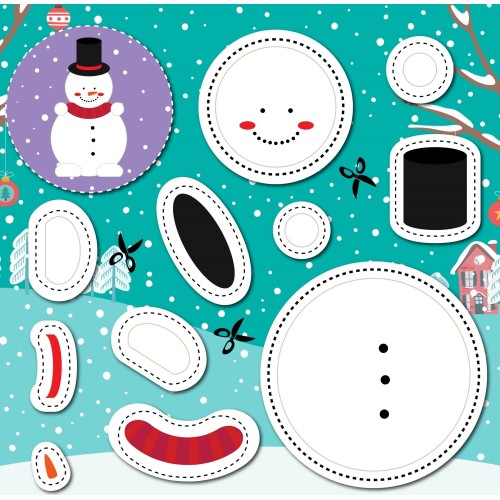 susaeta Christmas - Painting and Paper Cutting 2456 9786182240038