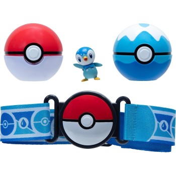 Jazwares Pokemon Clip N Go Poke Ball Belt Set Poke Ball And Dive Ball Και Piplup Με Ζώνη JW095283 191726483120