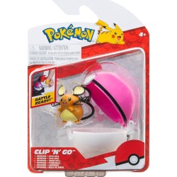 Jazwares Pokemon - Poke Ball Clip N Go Με Φιγούρα Dedenne Και Love Ball 5 Εκ. JW095057 191726482918