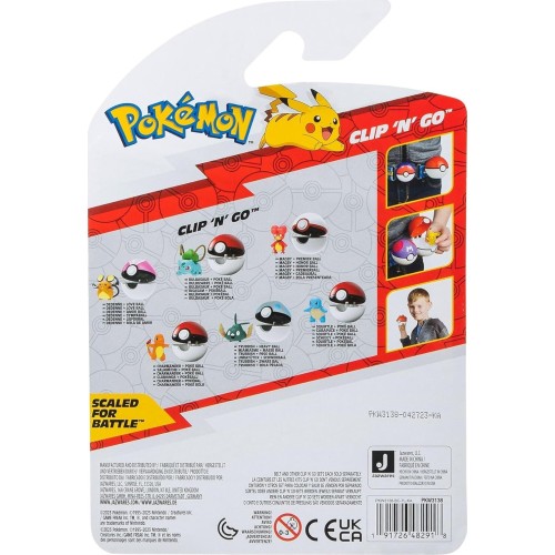 Jazwares Pokemon - Poke Ball Clip N Go Με Φιγούρα Dedenne Και Love Ball 5 Εκ. JW095057 191726482918