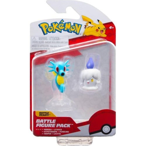 Jazwares Pokemon Pkw3008 Battle Figure Set Horsea And Litwick Φιγούρες Μάχης 5 Εκ. JW095007 191726480877