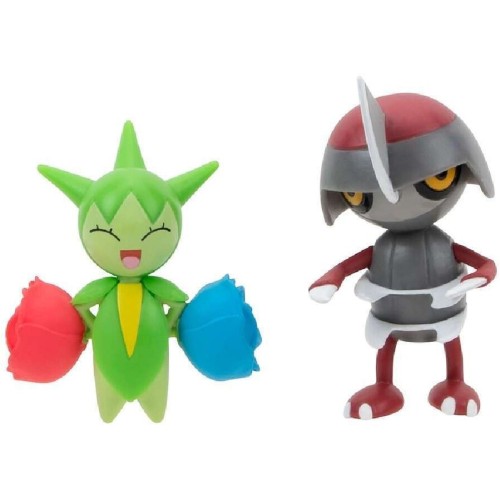 Jazwares Pokemon Pkw3006 Battle Figure Set Pawniard And Roselia JW095007 191726480853