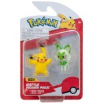 Jazwares Pokemon Pkw3358 2 Φιγούρες Μάχης 5Εκ. Generation IX Sprigatito And Pikachu JW003355 191726497479