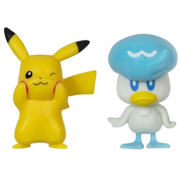 Jazwares Pokemon Pkw3357 Battle Figure Set 2 Φιγούρες Μάχης 5Εκ. Generation IX Quaxly And Pikachu JW003355 191726497462