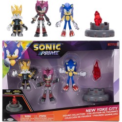 JAKKS PACIFIC Sonic Prime 2.5 Figure Multipack With Sonic, Tails Nine And The Prism Shard With Display Base! JPA41910 1929954191