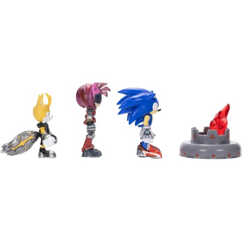 JAKKS PACIFIC Sonic The Hedgehog Prime Σετ 3 Φιγούρες Δράσης 6,5Εκ. New Yoke City Με Sonic, Tails Nine And The Prism Shard JPA41