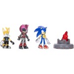 JAKKS PACIFIC Sonic The Hedgehog Prime Σετ 3 Φιγούρες Δράσης 6,5Εκ. New Yoke City Με Sonic, Tails Nine And The Prism Shard JPA41