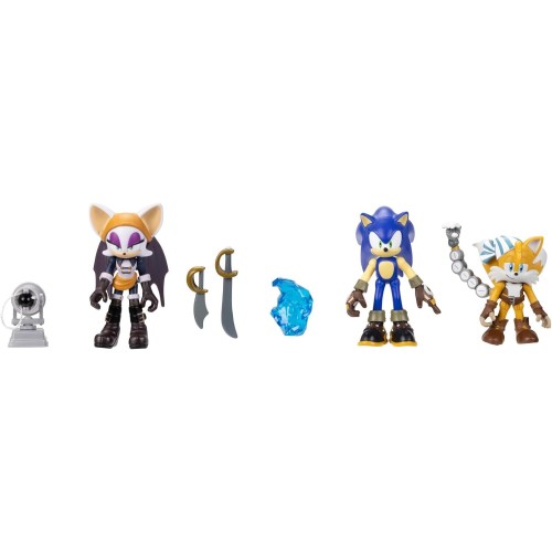 JAKKS PACIFIC Sonic The Hedgehog Prime Σετ 3 Φιγούρες Δράσης 6,5Εκ. No Place Με Sonic, Batten Rouge And Sails Tails JPA41704 192