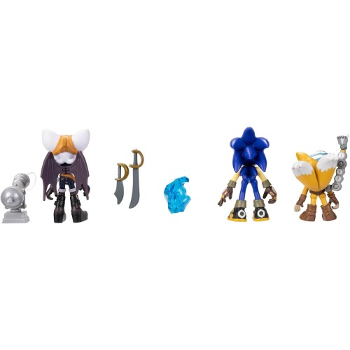 JAKKS PACIFIC Sonic The Hedgehog Prime Σετ 3 Φιγούρες Δράσης 6,5Εκ. No Place Με Sonic, Batten Rouge And Sails Tails JPA41704 192