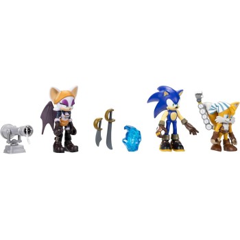 JAKKS PACIFIC Sonic The Hedgehog Prime Σετ 3 Φιγούρες Δράσης 6,5Εκ. No Place Με Sonic, Batten Rouge And Sails Tails JPA41704 192