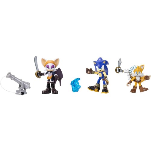 JAKKS PACIFIC Sonic The Hedgehog Prime Σετ 3 Φιγούρες Δράσης 6,5Εκ. No Place Με Sonic, Batten Rouge And Sails Tails JPA41704 192