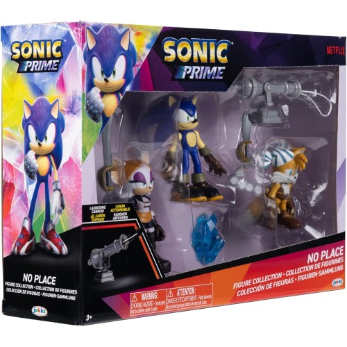 JAKKS PACIFIC Sonic The Hedgehog Prime Σετ 3 Φιγούρες Δράσης 6,5Εκ. No Place Με Sonic, Batten Rouge And Sails Tails JPA41704 192