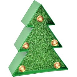 Legami Mini Decorative Light, 8.3X10 Cm, Xmas Tree Theme, Rear Hook For Hanging, On/Off Button, 3 Lr44 Batteries Included, For L