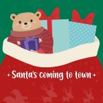 Legami Santa Is Comming To Town Gift Sack Μέγεθος 50 X 70Cm Μεγάλη Χριστουγεννιάτικη Τσάντα Δώρου SAK0001 8052694002527