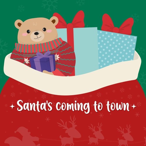 Legami Santa Is Comming To Town Gift Sack Μέγεθος 50 X 70Cm Μεγάλη Χριστουγεννιάτικη Τσάντα Δώρου SAK0001 8052694002527