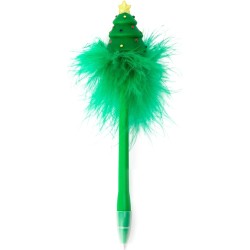 Legami Ballpoint Pen With Luminous Christmas Tree, Blue Ink, 0.7 Mm Tip, 3.5X20 Cm, For Children And Adults, Xmas Tree Theme TPE