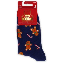 Legami It Is A Match Socks Medium 41-47 Gingerbread SOC0003 8052694003494
