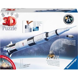 Ravensburger 3D Puzzle 432 Τεμ. Πύραυλος Apollo Saturn V 11545 4005556115457